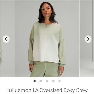 Lululemon LA oversized boxy crew sweater